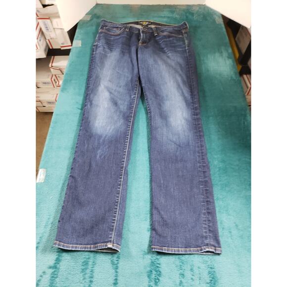 Lucky Brand Jeans Size 14 Womens Blue Stretch Pant Mid Rise Sweet and Straight - Picture 1 of 13